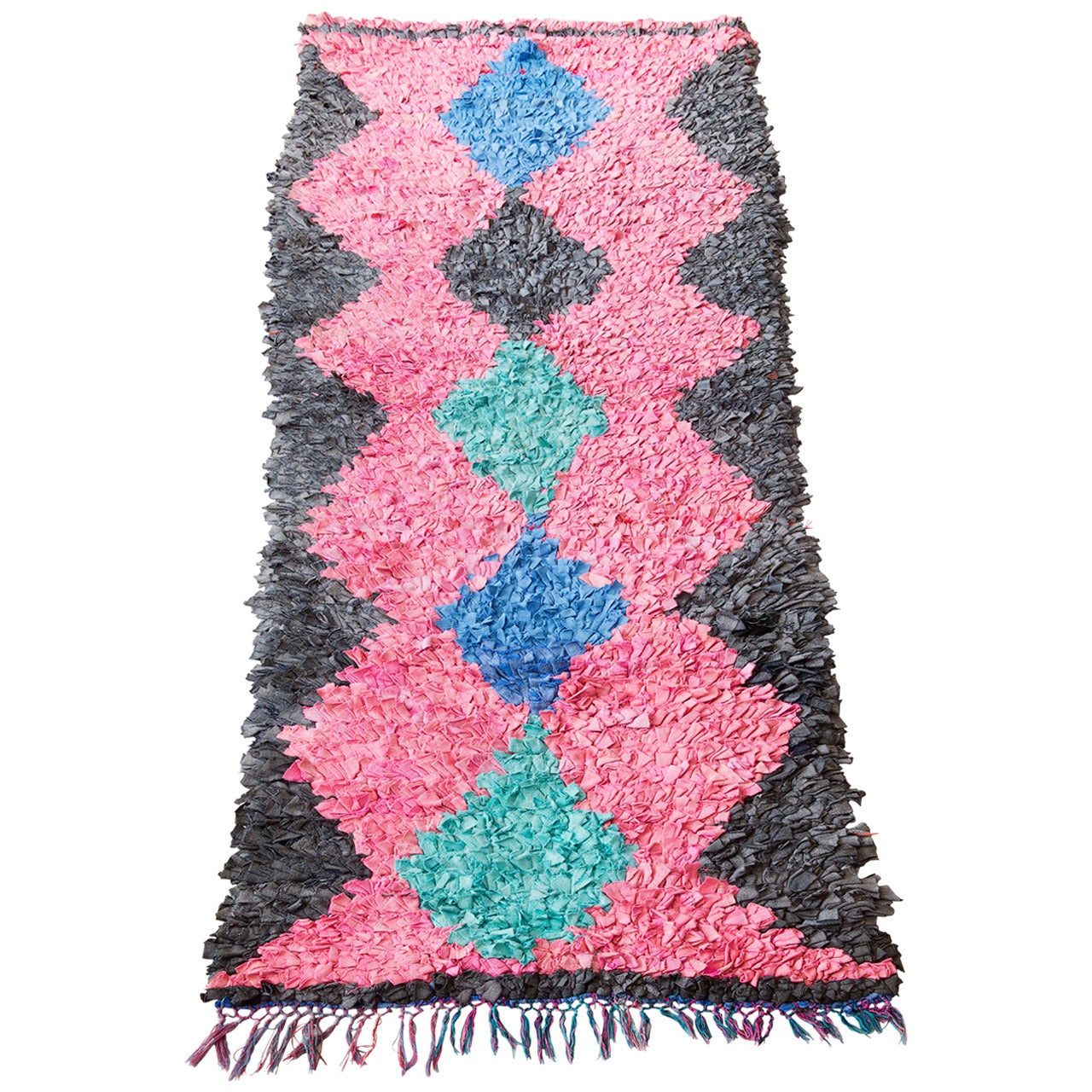 Moroccan Boucherouite Rag Rug