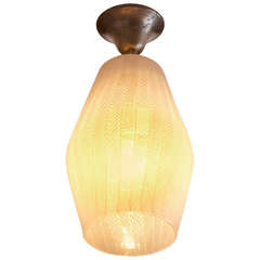 Venini Ceiling Mounted Glass Lamp