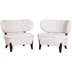 Pair of Swedish Armchairs by Otto Schultz