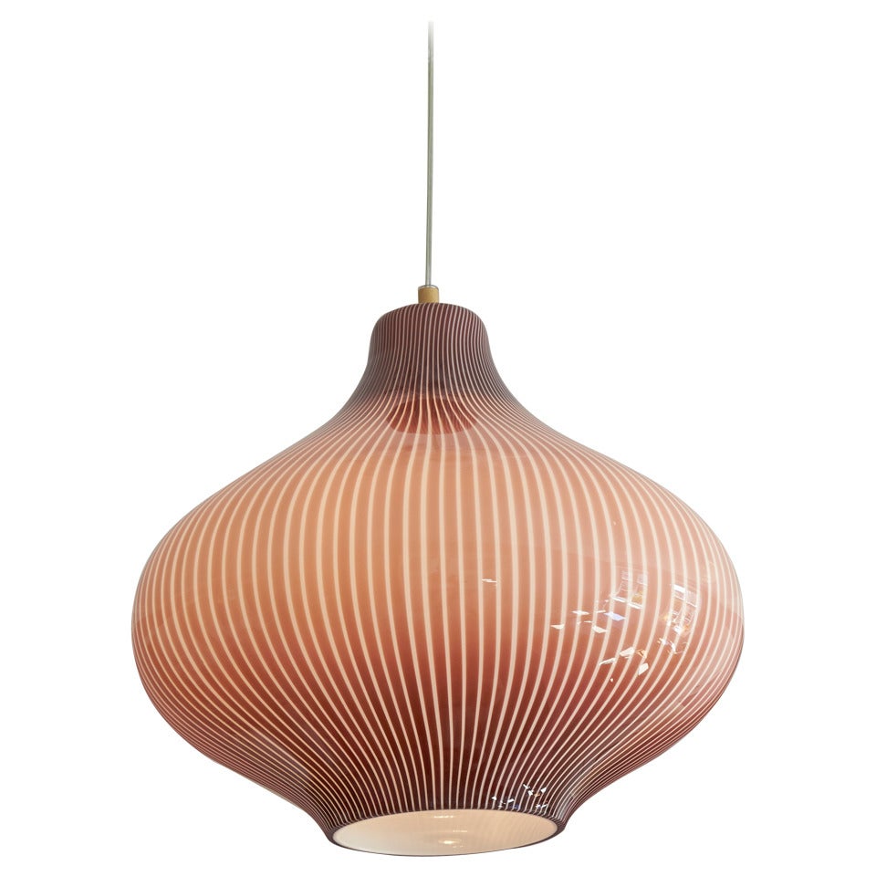 1950's Massimo Vignelli for Venini Onion Ceiling Lamp