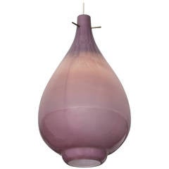 Vintage Venini Glass Pendant Lamp