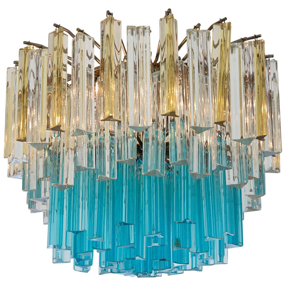 1960s Vintage Murano Glass Chandelier