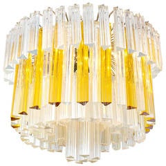 Large 1960s Murano Glass Chandelier