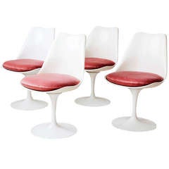 Eero Saarinen Tulip Dining Table Chairs for Knoll Associates