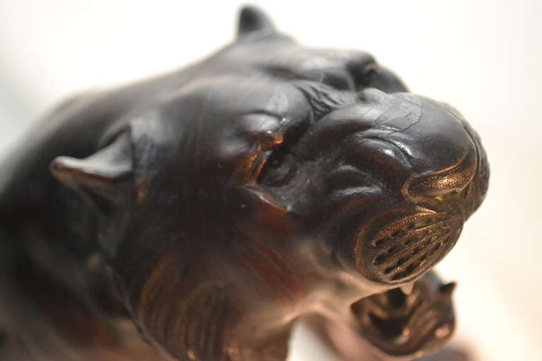 Bronze Japanese Tiger, circa 1900 1