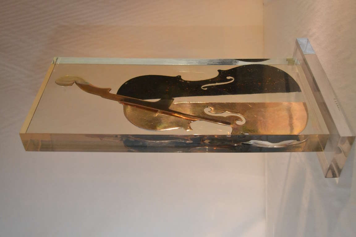 French Signed Violin of Fernandez Arman, 1997 For Sale
