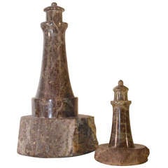 Two Marble Lighthouses