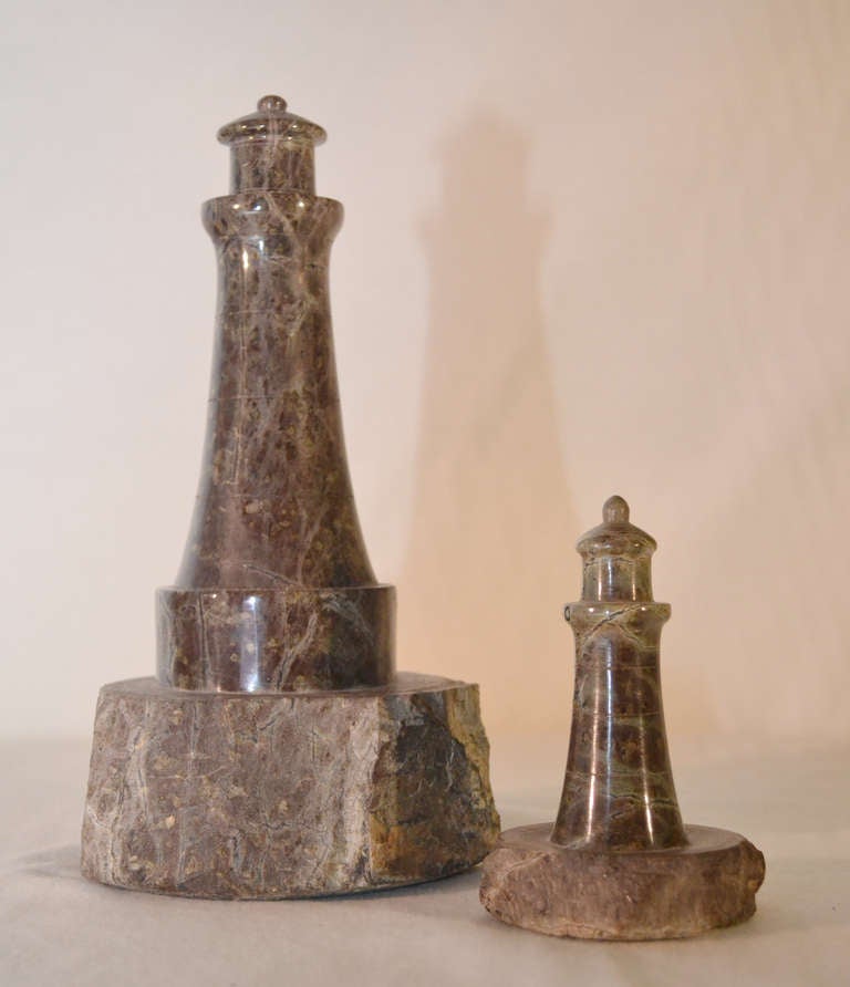 Two Marble Lighthouses