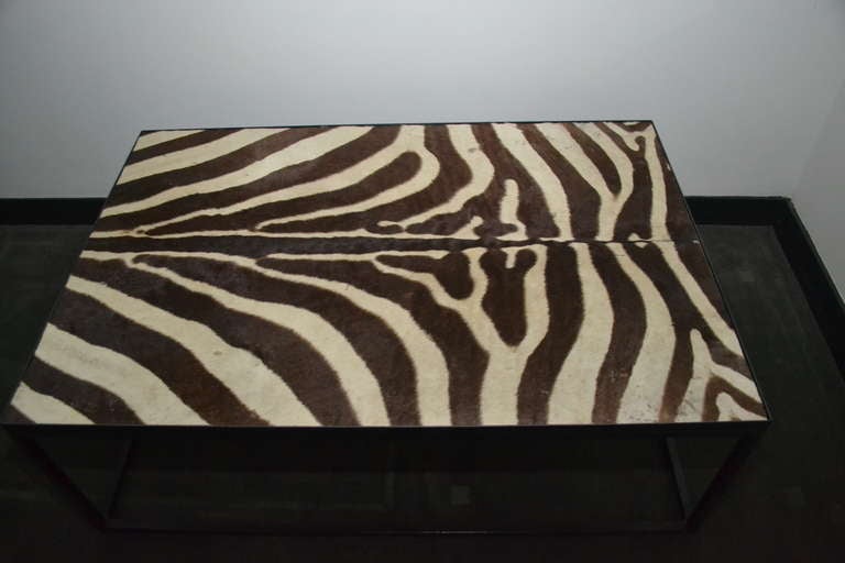 zebra coffee table