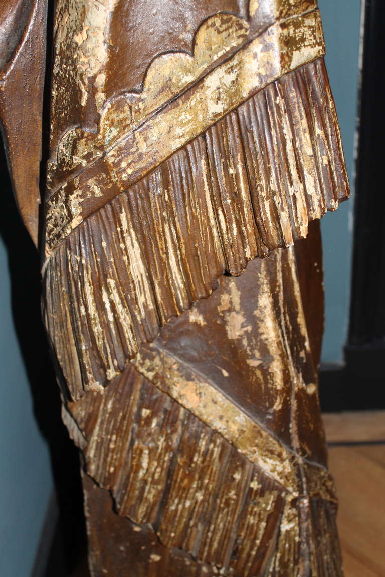 Woodcarved Curtain, 17th Century In Good Condition For Sale In Sint Annaland, NL