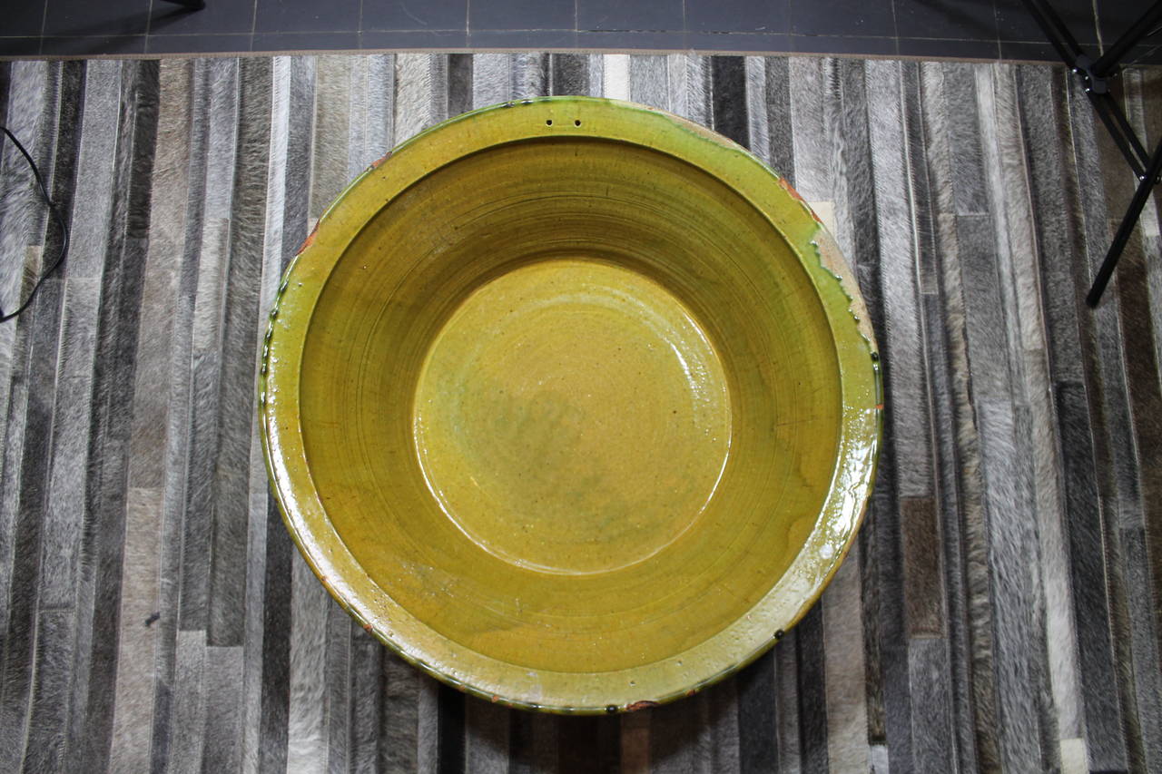 Spanish Terracotta Bowl For Sale