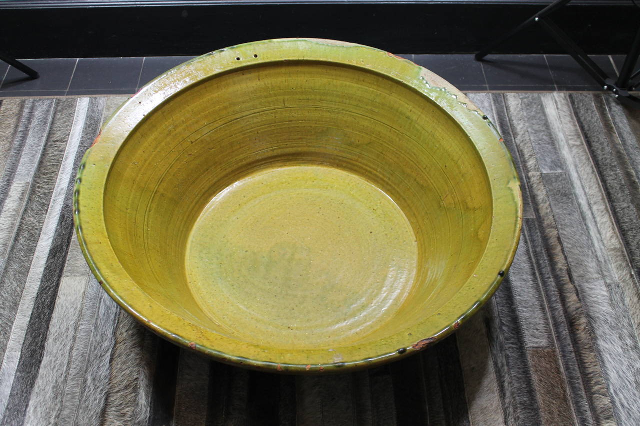 Hand-Crafted Terracotta Bowl For Sale