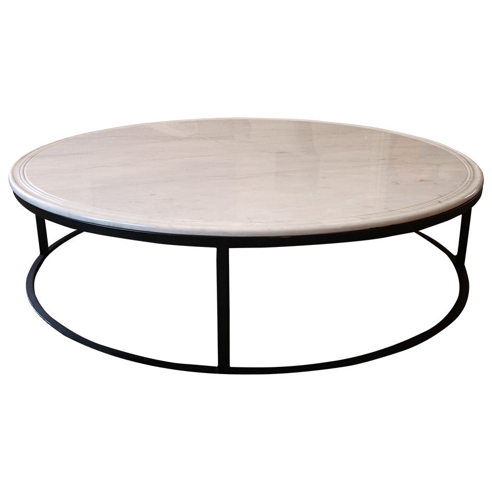 Coffee Table with Carrara Marble Top