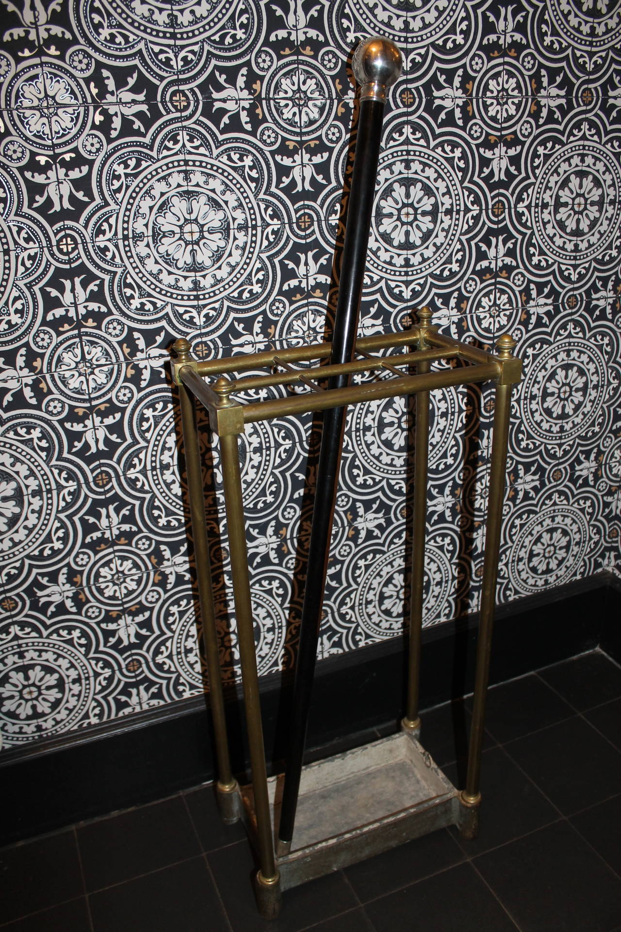 20th Century Umbrella Stand in Messing, circa 1900 For Sale
