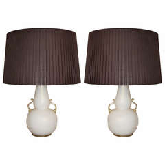 Antique A Pair Of Murano Table-lamps, Circa 1920