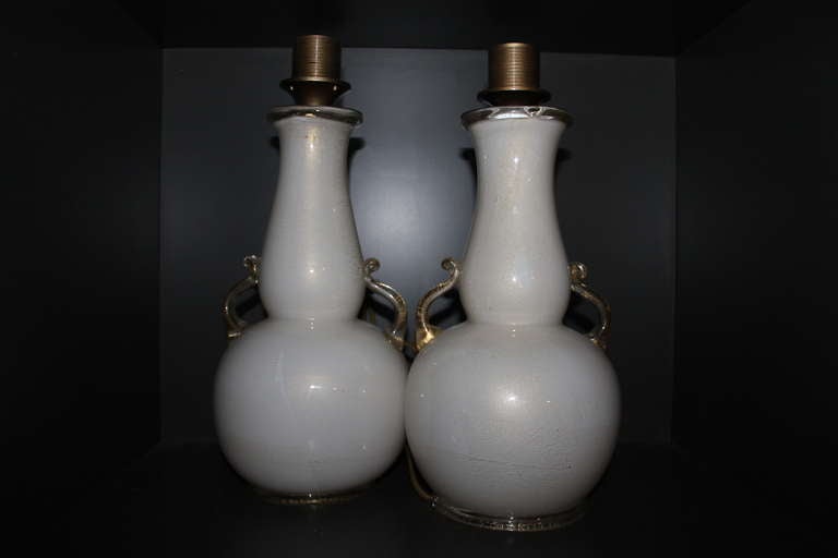 Art Deco A Pair Of Murano Table-lamps, Circa 1920 For Sale