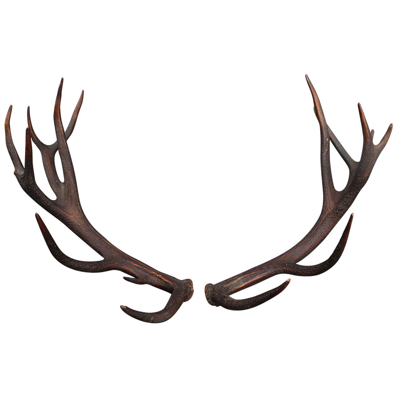Pair of Antlers, circa 1900 For Sale