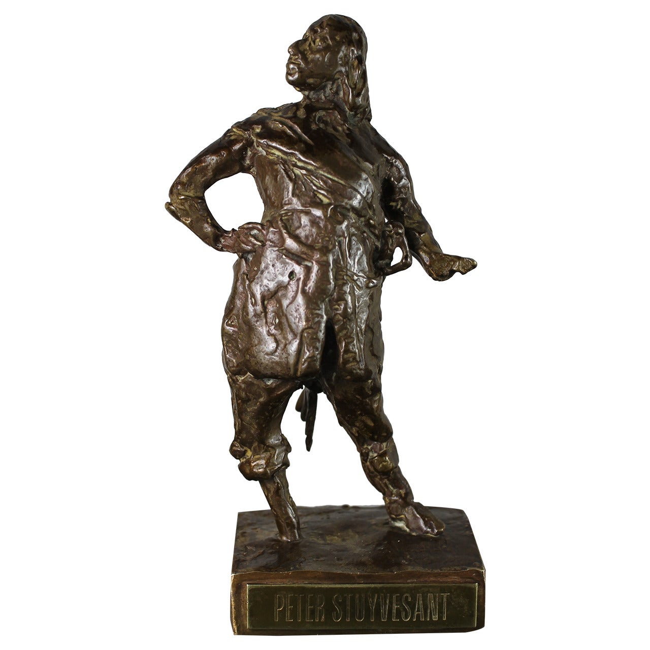 Miniature of Peter Stuyvesant in Bronze, 1980 For Sale