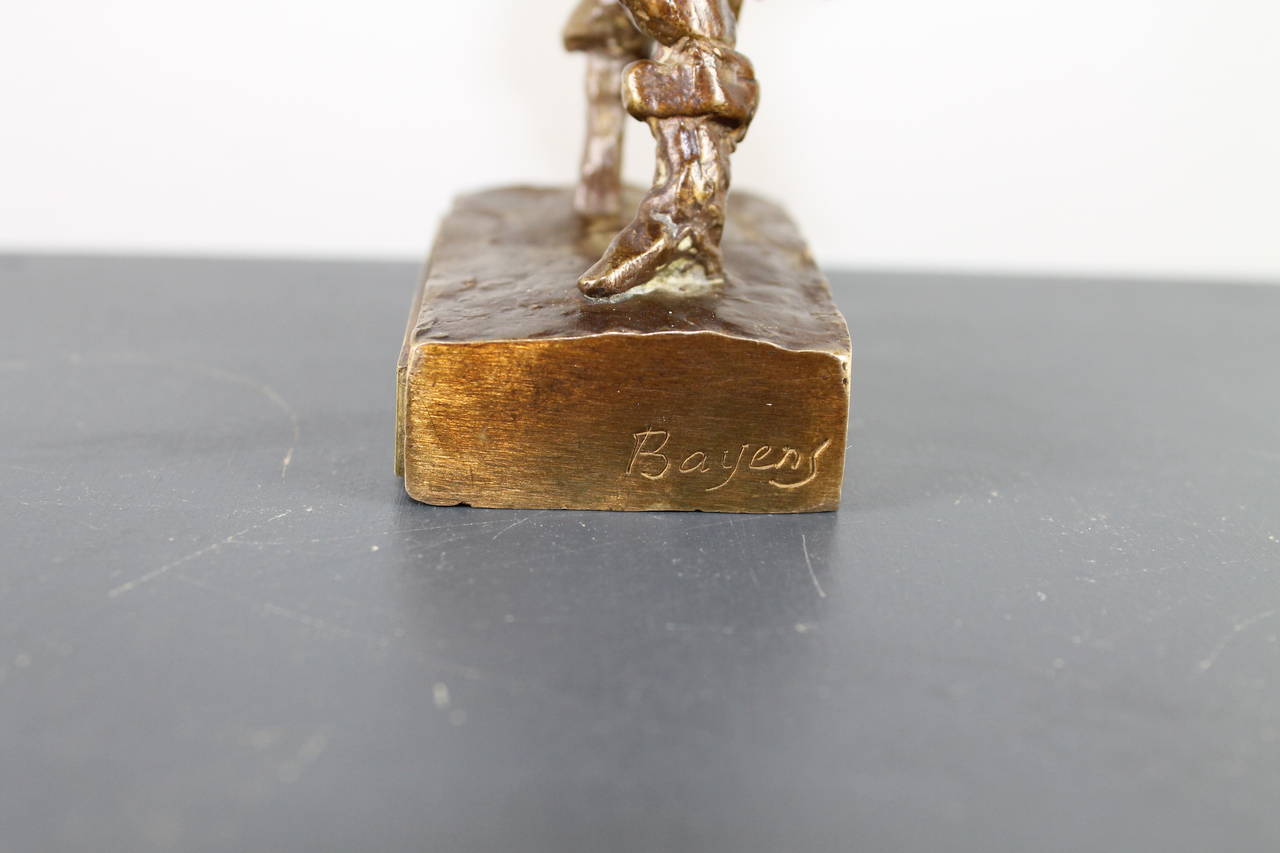 20th Century Miniature of Peter Stuyvesant in Bronze, 1980 For Sale
