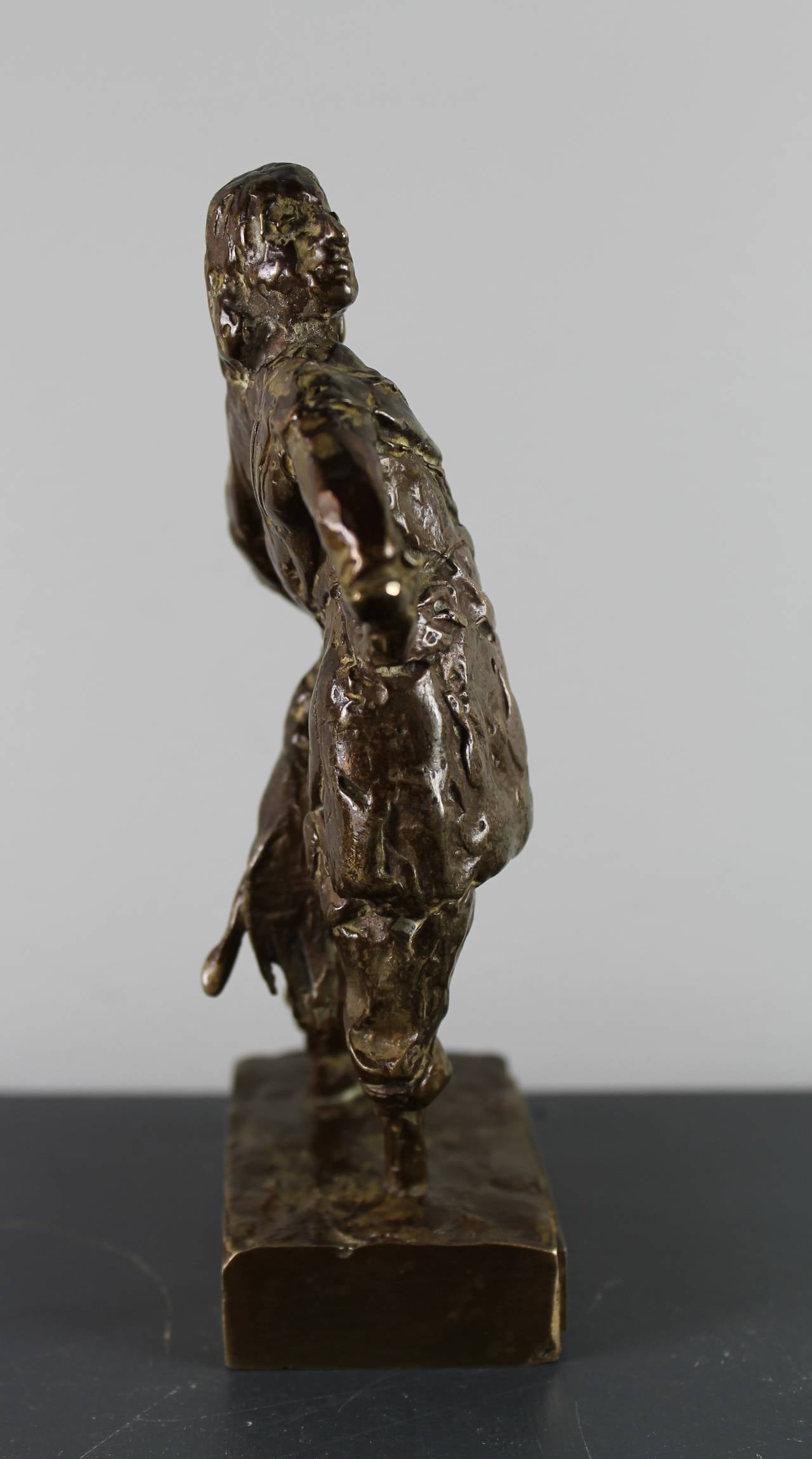 Dutch Miniature of Peter Stuyvesant in Bronze, 1980 For Sale