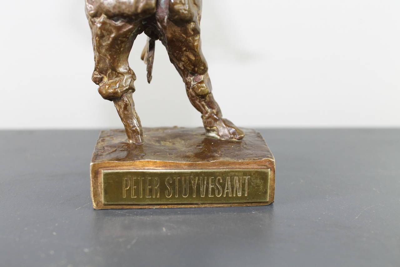 Miniature of Peter Stuyvesant in Bronze, 1980 For Sale 2