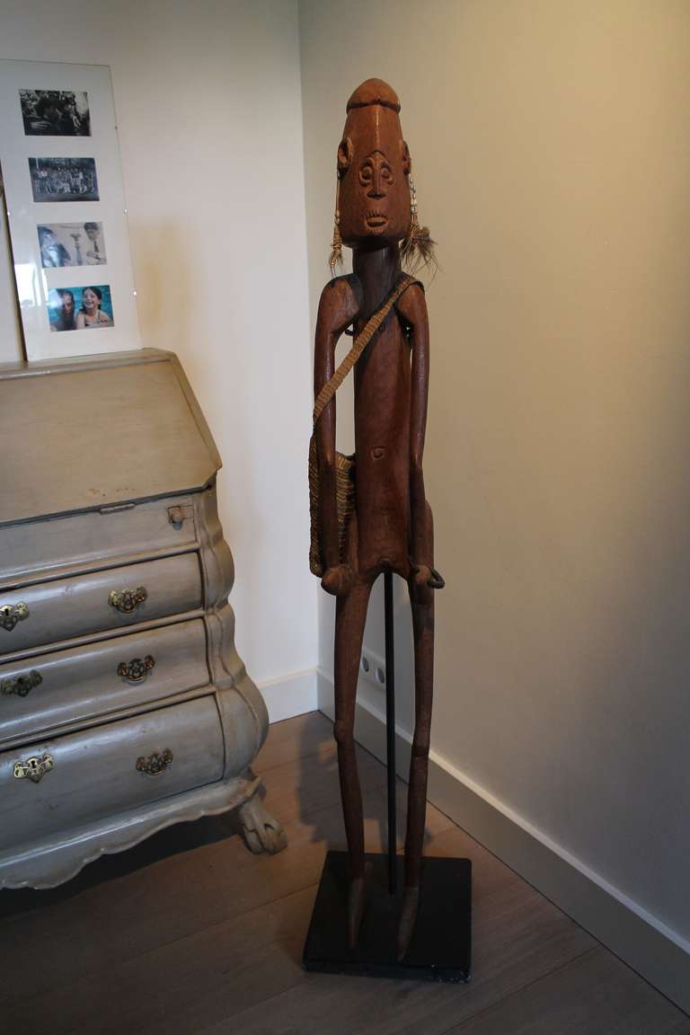 Asmat Ancestor Female Sculpture