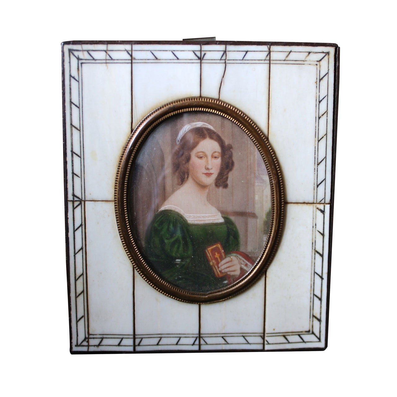 A Miniature Portrait of a Young Woman