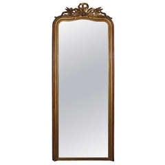 Tall French Gilded Mirror