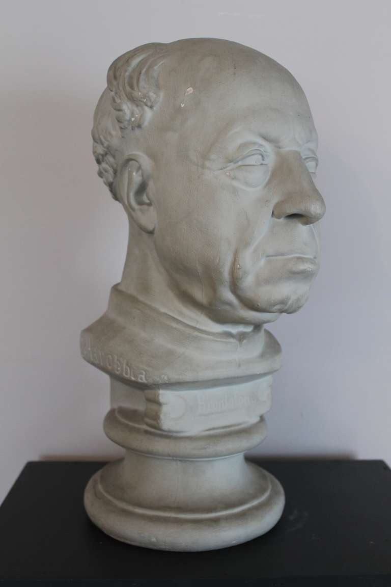 French Head of Brontolone, Stucco Model, 1920 For Sale