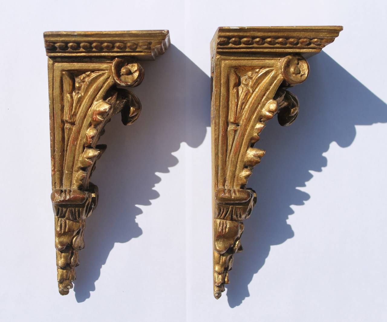 Neoclassical Pair of Small Consoles