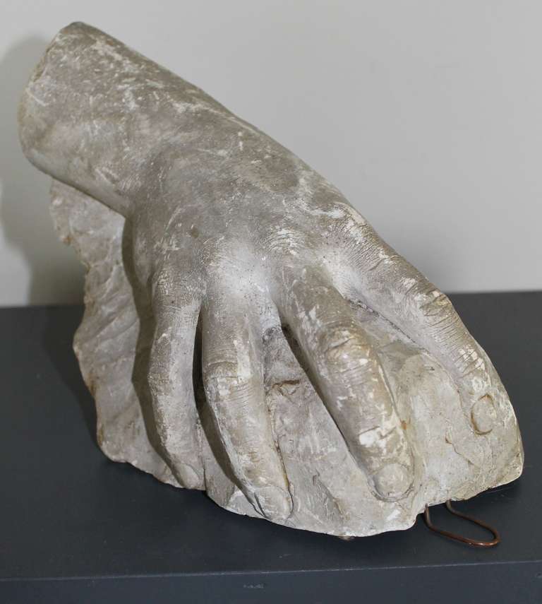 Life-size Hand, circa 1900 In Good Condition For Sale In Sint Annaland, NL