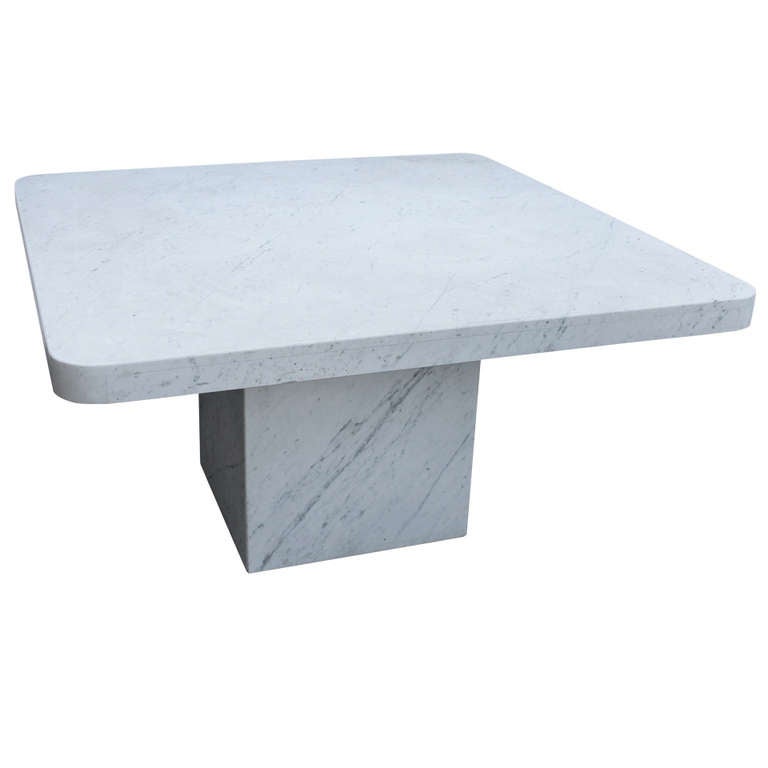 Carrara Marble Table at 1stdibs