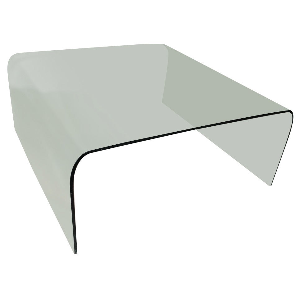 Coffee Table in Bowed Glass