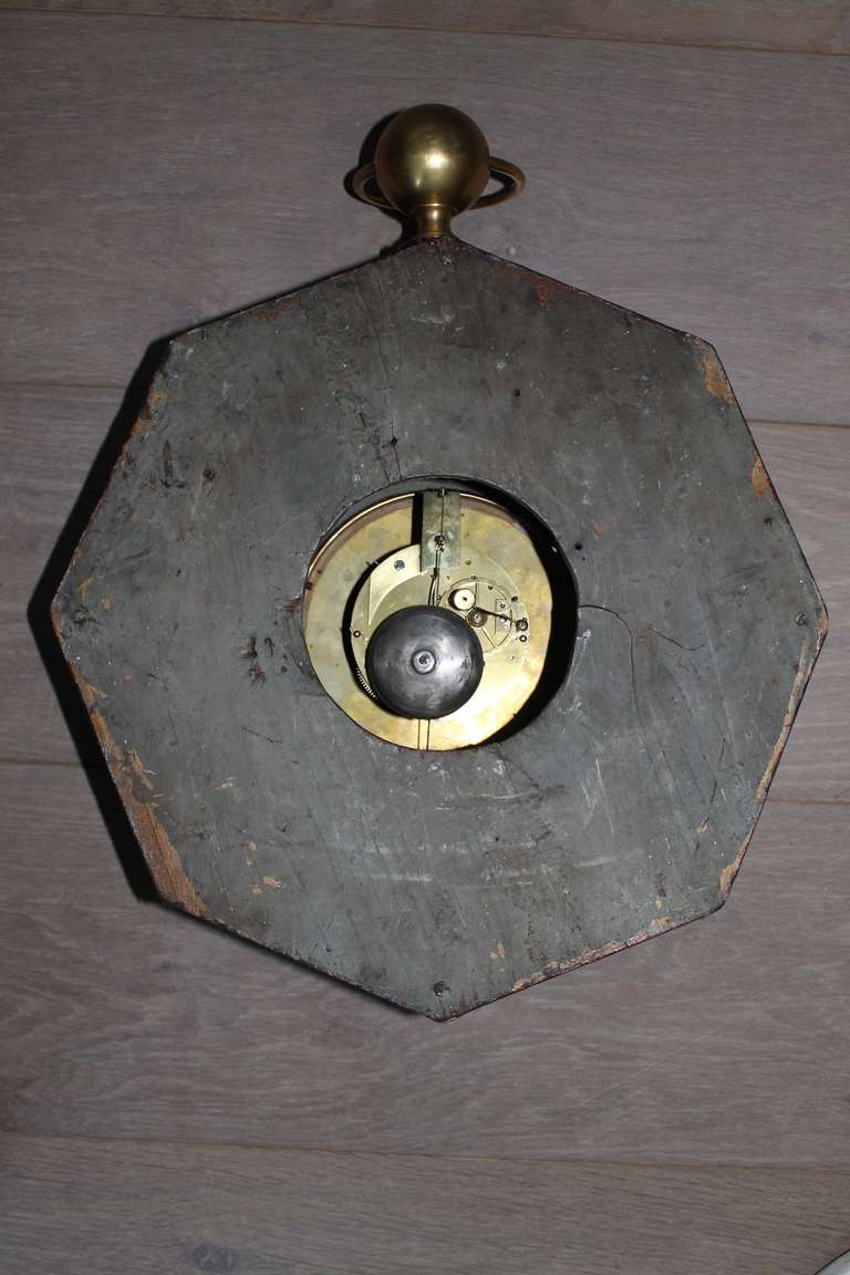 Zinc French 'Oeil de Boeuf' Clock For Sale