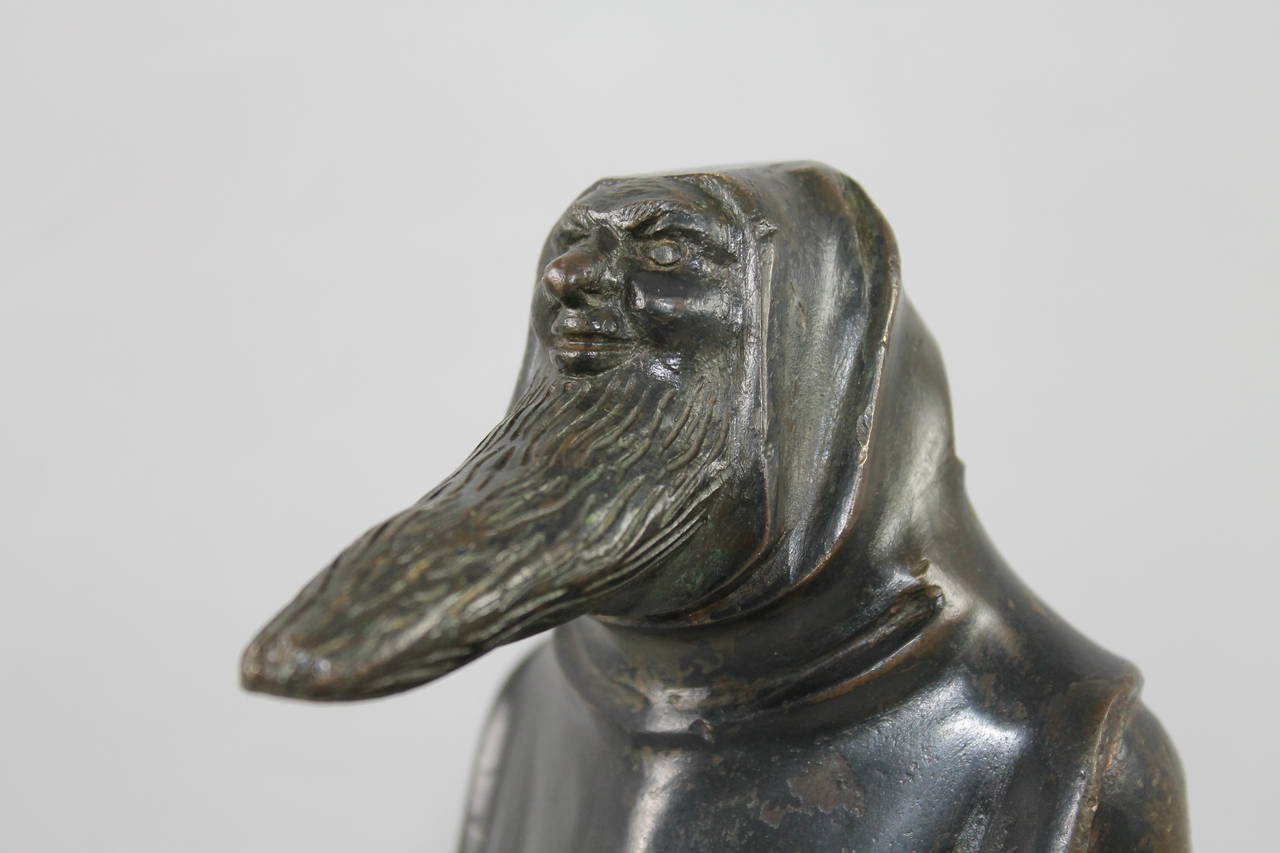 Bronze Wild Man, 18th or 19th Century In Good Condition For Sale In Sint Annaland, NL