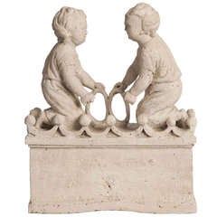 Playing Children, Flemish, Wood carved, 18th century