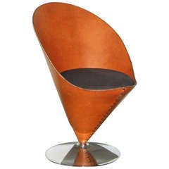 Vintage Verner Panton Cone Chair VP01, Signed Number 38