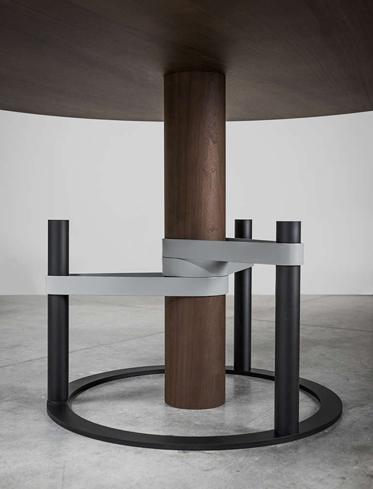 Patinated Design Round Table 