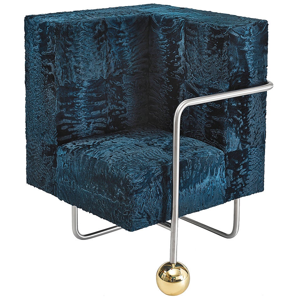 "Fur Play" Armchair by Sacha Walckhoff For Sale