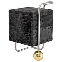 Design "Fur Play" Stool or Bedside by Sacha Walckhoff