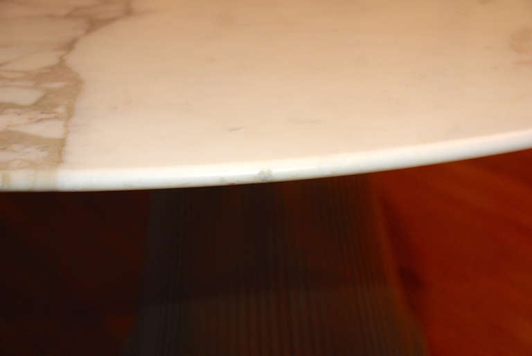 Warren Platner Arabesque Marble Dining Table with Four Chairs