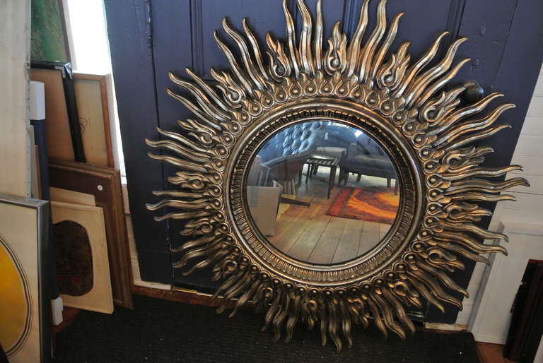 sunburst convex mirror