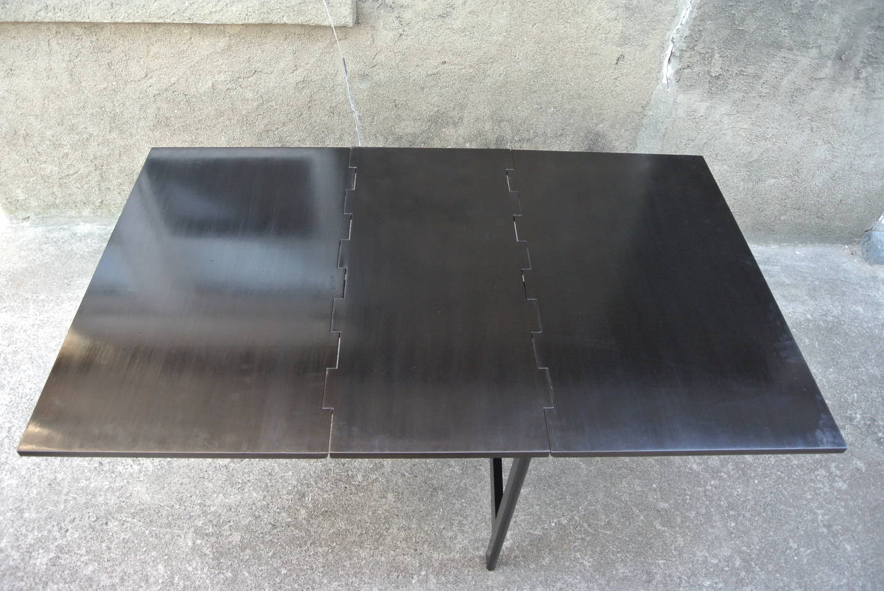 Ebonized Walnut Drop leaf Dining Table by George Nelson for Herman Miller