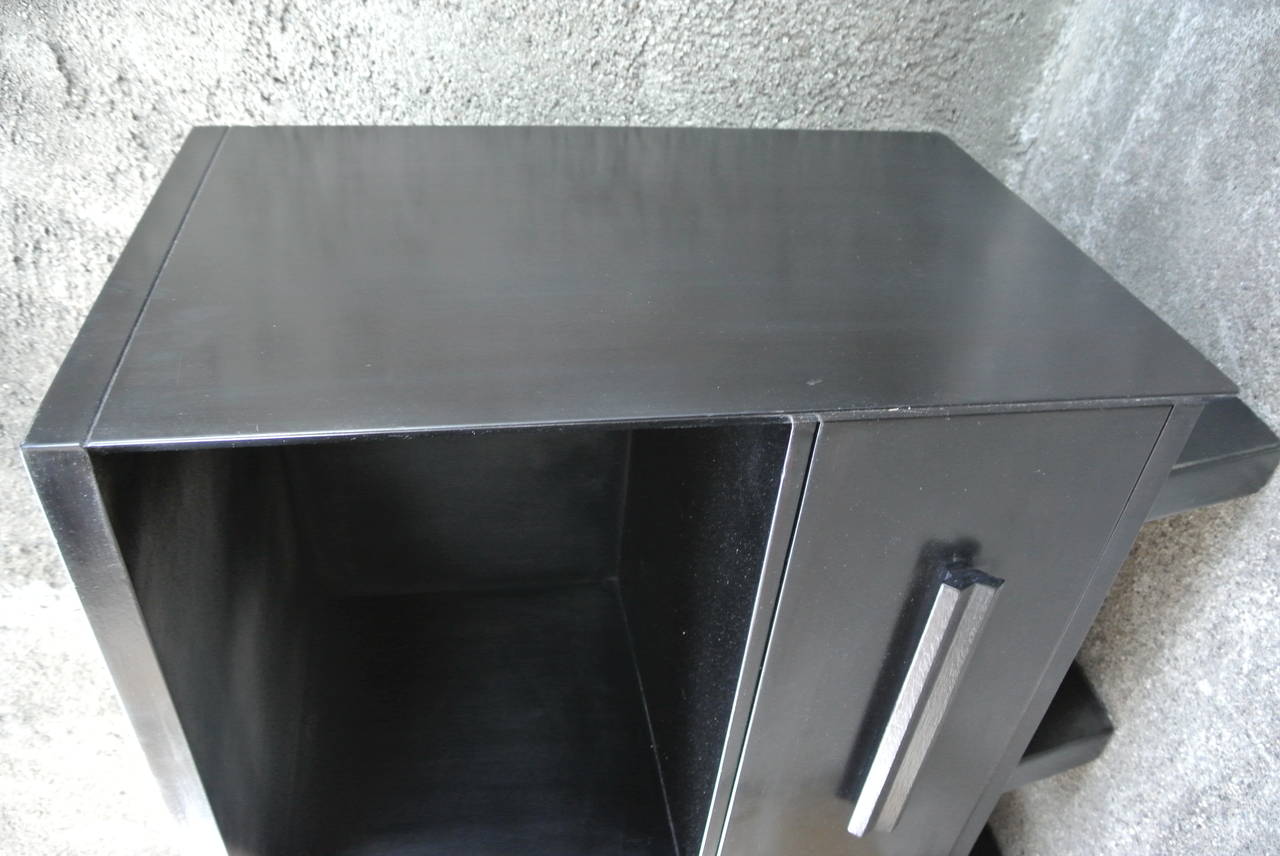 Ebonized Nightstands by Paul Frankl In Excellent Condition In Morristown, NJ