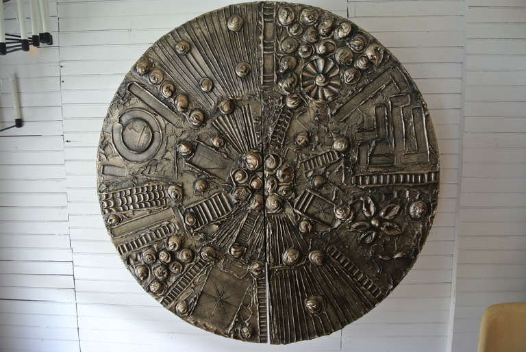 Adrian Pearsall Brutalist Style Floating Disc Bar