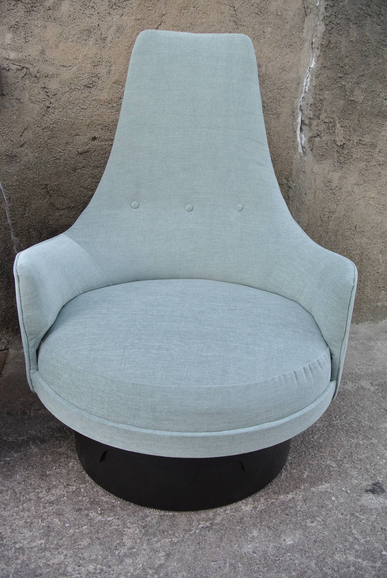 Upholstery Adrian Pearsall High Back Barrel Chairs
