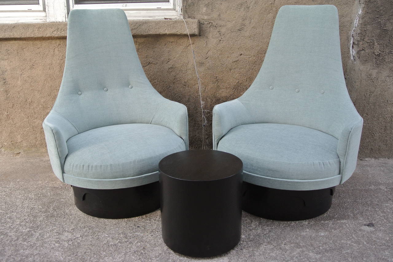 Adrian Pearsall High Back Barrel Chairs 2
