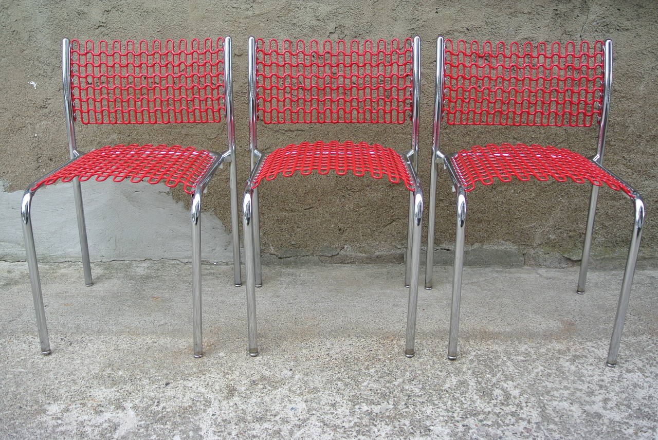Mid-Century Modern Thonet Sof-Tek Stacking Chairs by David Roland