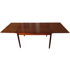Thorald Madsen Teak Dining Table with Pocket Leaves