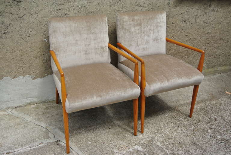 Mid-Century Modern Armchairs by T.H. Robsjohn-Gibbings for Widdicomb